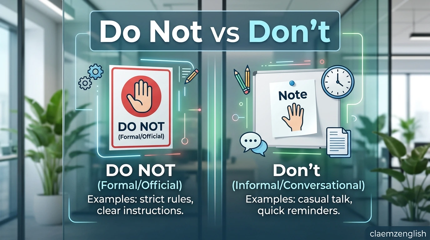 Do Not vs Don’t