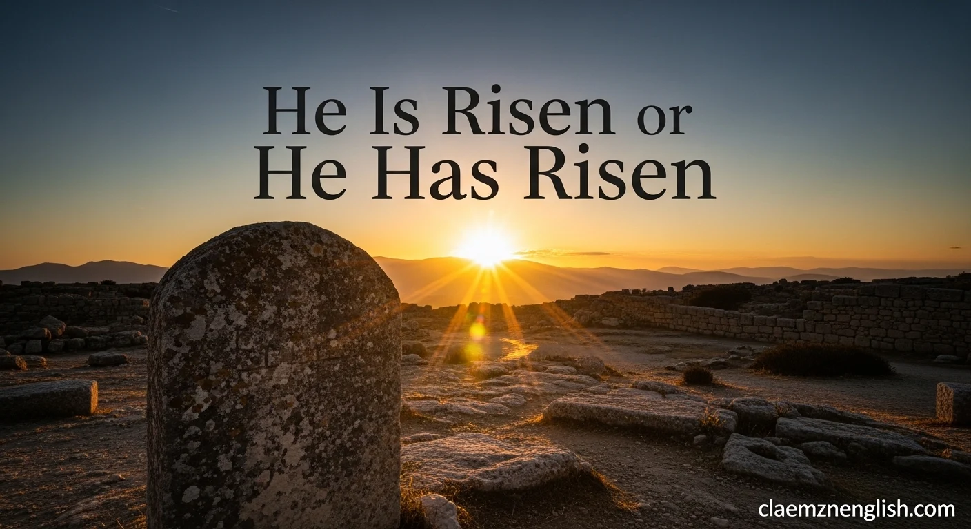 He Is Risen or He Has Risen