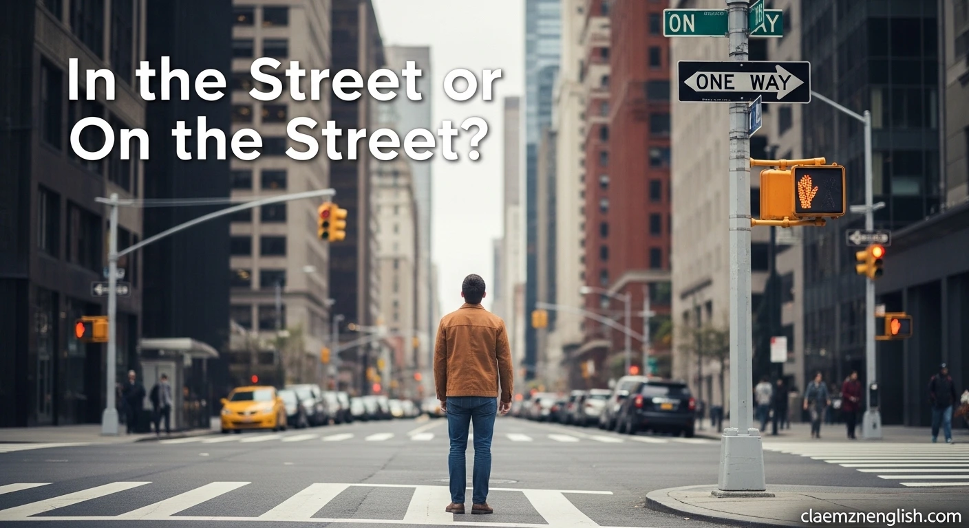 In the Street or On the Street?
