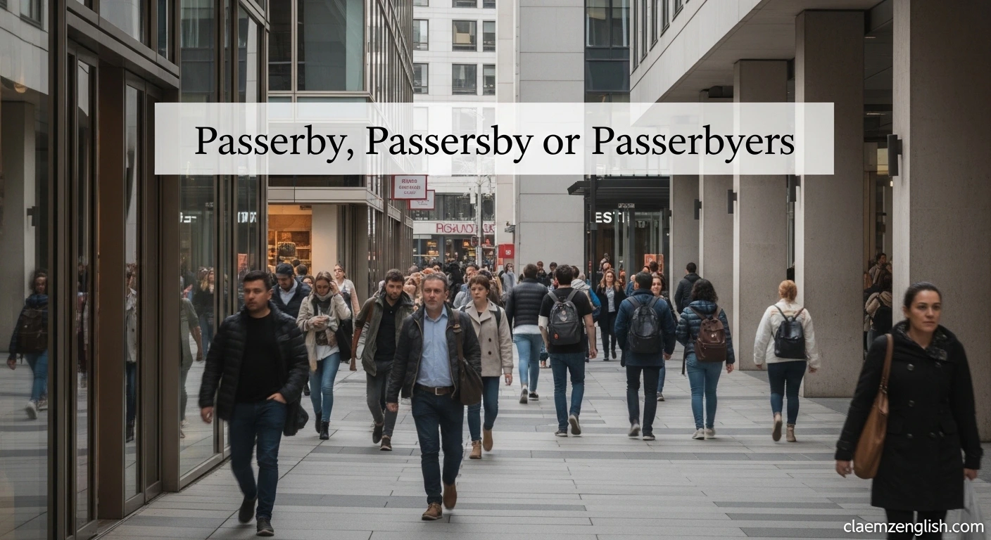 Passerby, Passersby or Passerbyers