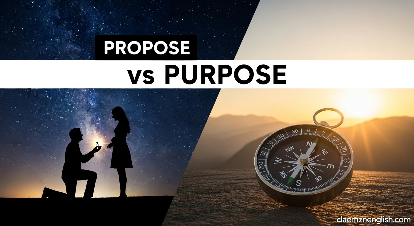 Propose vs Purpose