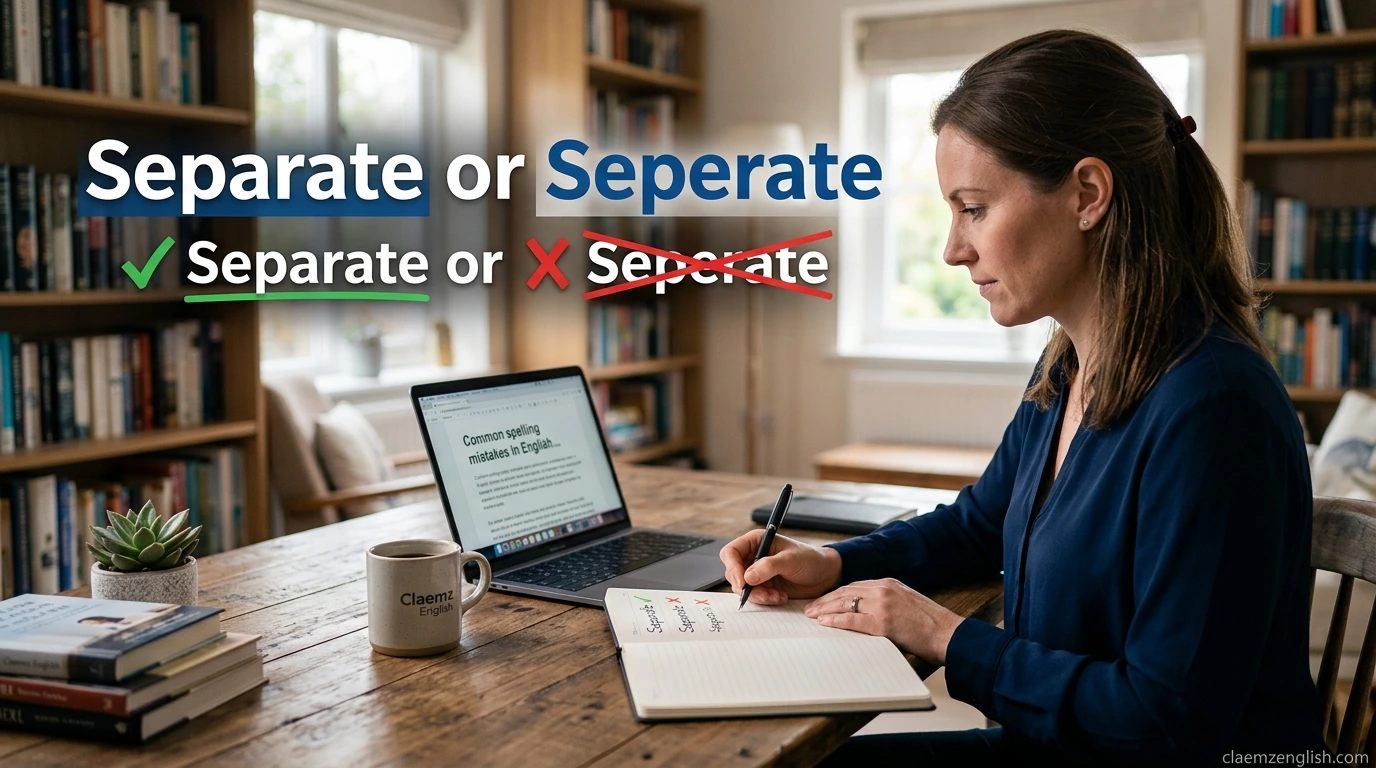 Separate or Seperate