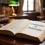 Unalienable vs Inalienable