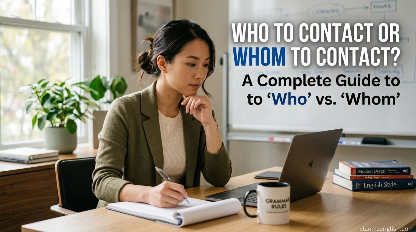 Who to Contact or Whom to Contact?
