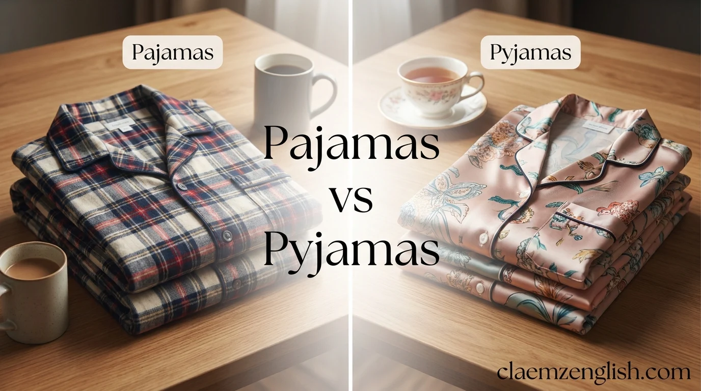 Pajamas vs Pyjamas